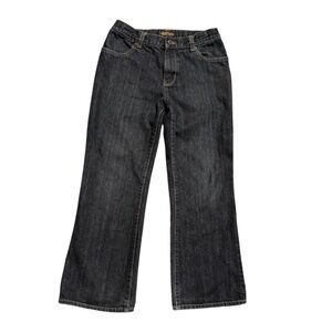 Old Navy Boy’s Adjustable Waist Husky 14 Black Boot Cut Jeans